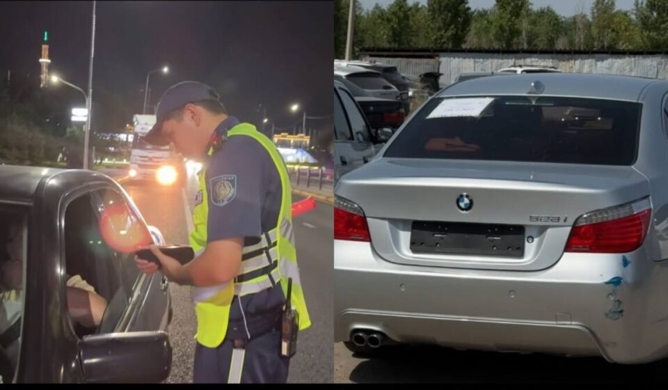 Полиция выявила пять незарегистрированных авто в Туркестанской области